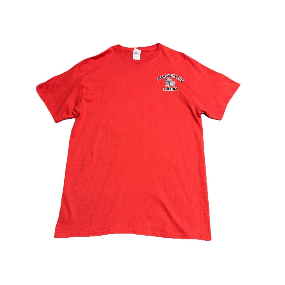 Marco Island Florida Orange Beach T‎ Shirt Paradise Found Vacation Tee Large